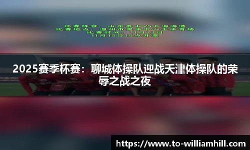 2025赛季杯赛:聊城体操队迎战天津体操队的荣辱之战之夜